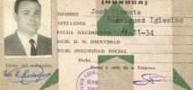 Carnet de HUNOSA de José Vicente Rodríguez Iglesias "Facuriella"